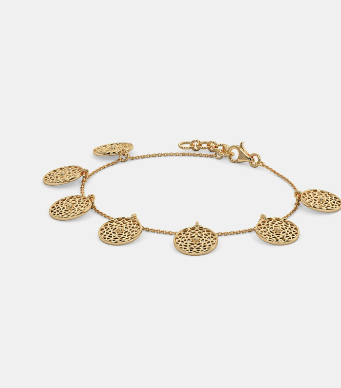 Zahira Filigree Charm Bracelet