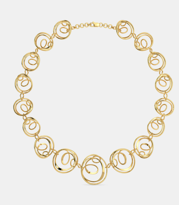 Infinite Halo Gold Necklace